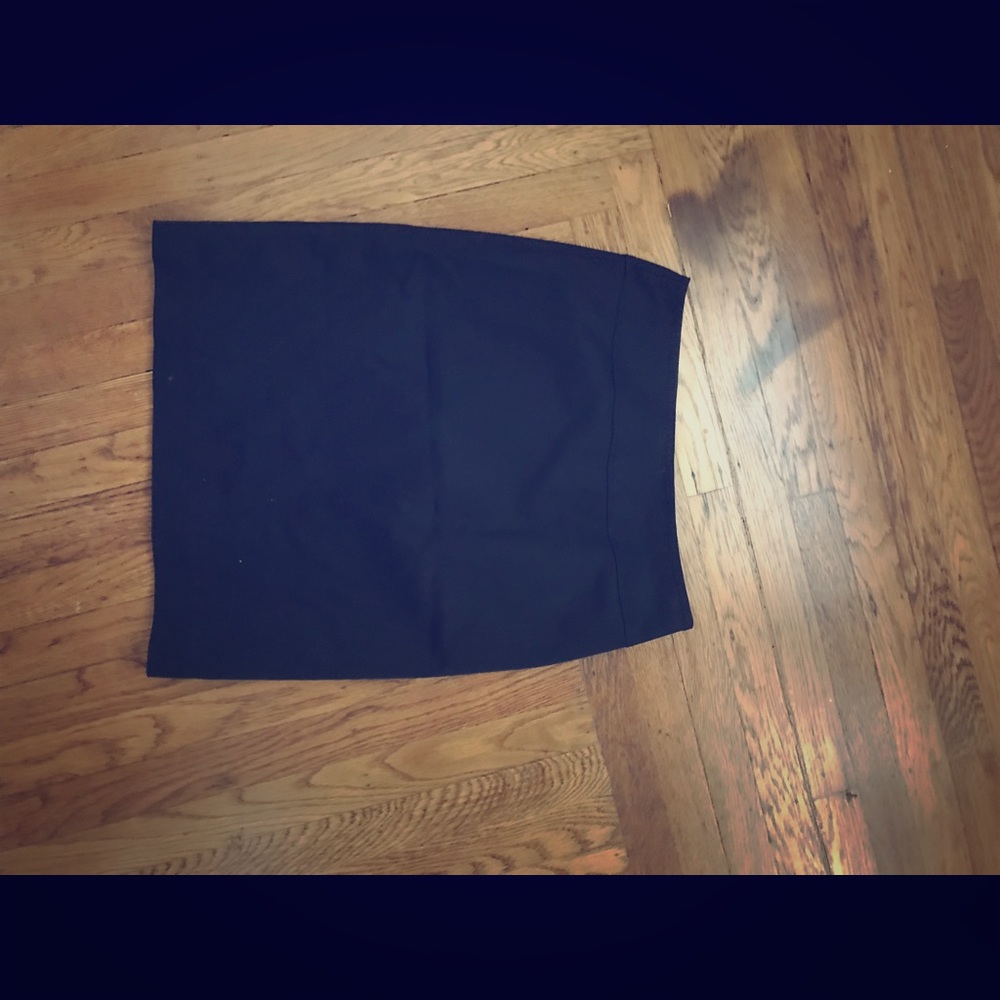 Tahari black work a-line skirt